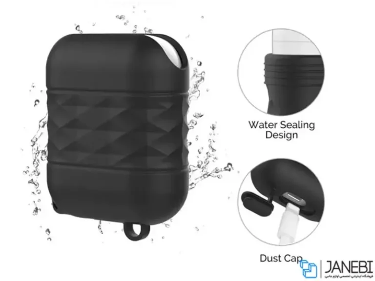 کاور محافظ قلاب دار ایرپاد 1 و 2 آها استایل AHA Style PT79 Case Airpods 2/1